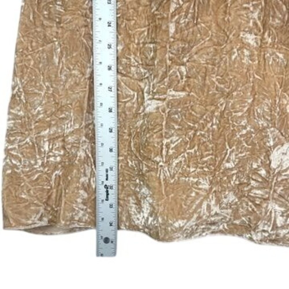 Alice + Olivia Fierra Crushed Velvet Cream Gold Tank Mini Dress Size M NWT $295 - Picture 8 of 10